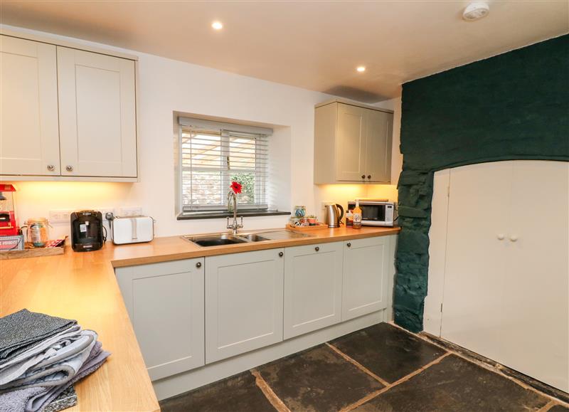 This is the kitchen at Cosy Cottage, Broadwoodwidger near Lifton
