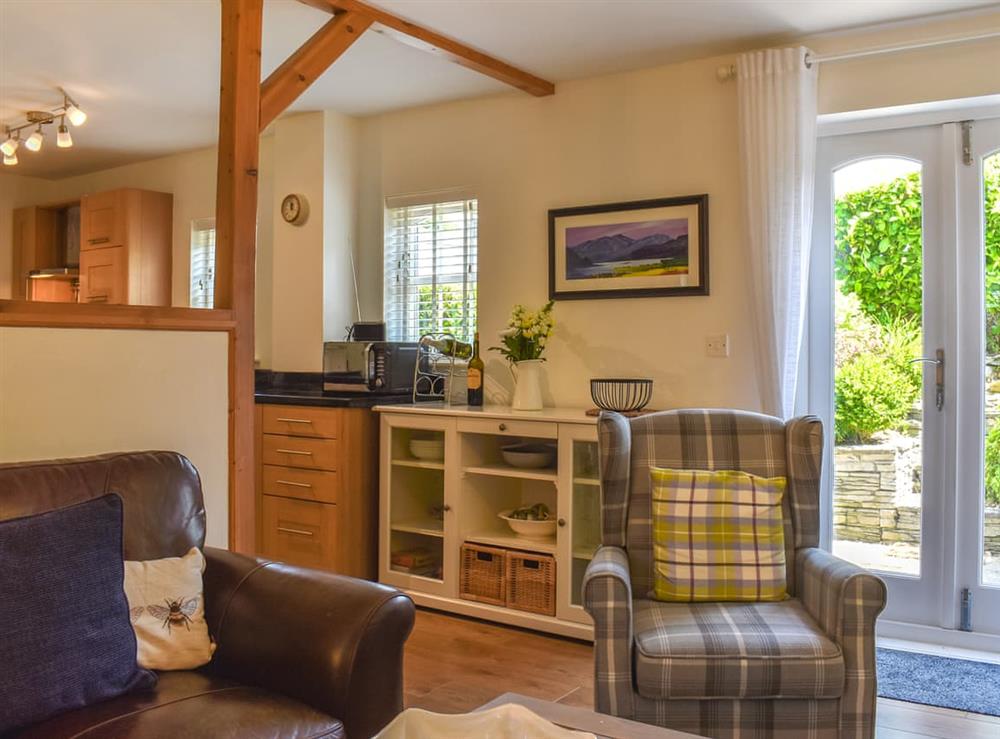 Living room at Cosy Cottage in Cark, near Grange-over-Sands, Cumbria