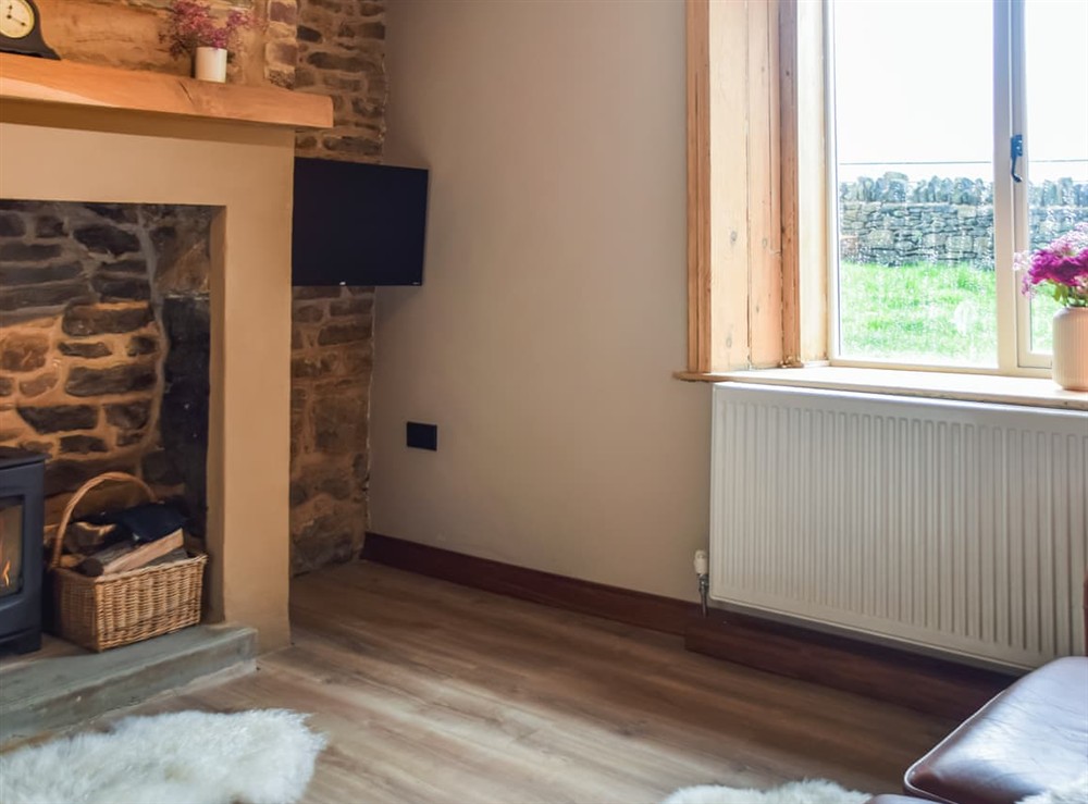 Open plan living space at Cosy Cottage in Diggle, Saddleworth, Lancashire