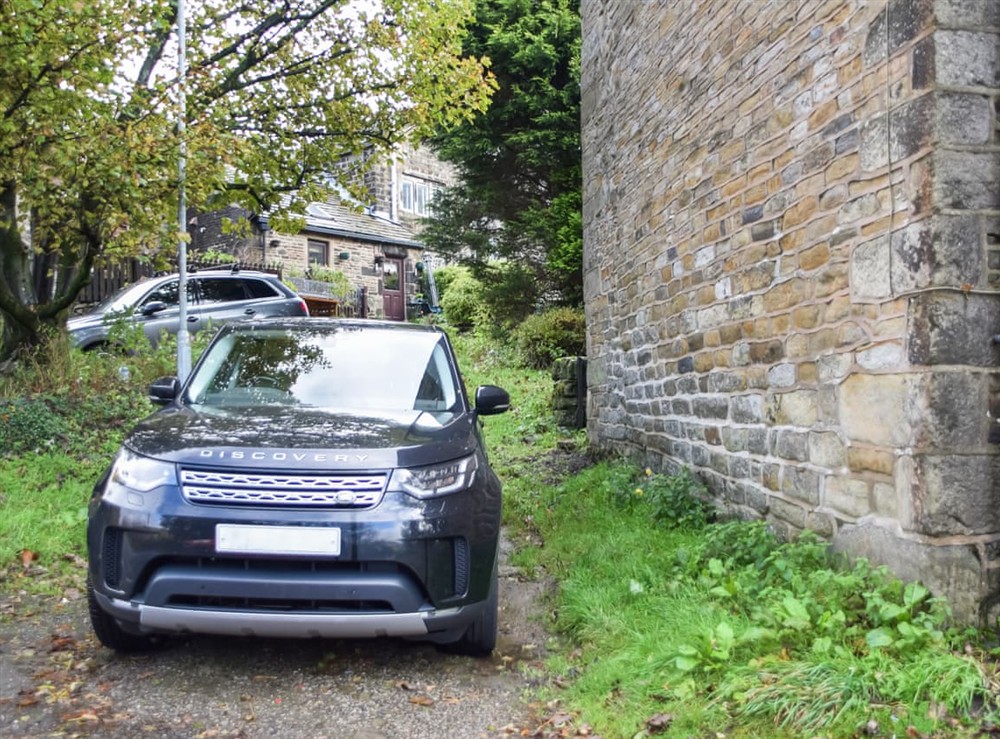 Parking at Cosy Cottage in Diggle, Saddleworth, Lancashire