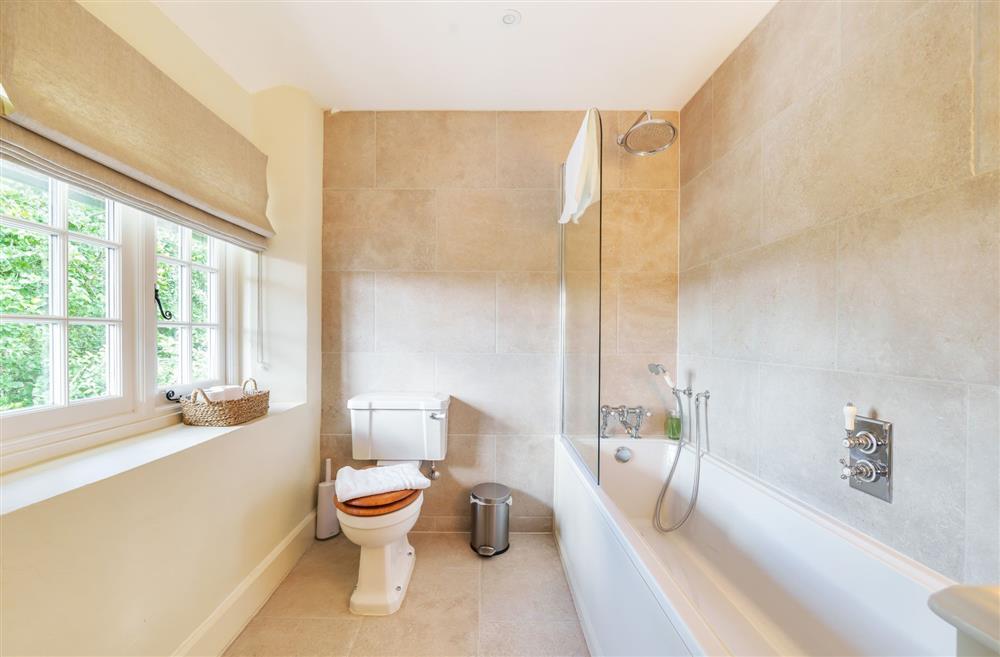 The family bathroom, located on the first floor at Cosy Cottage, Dorchester