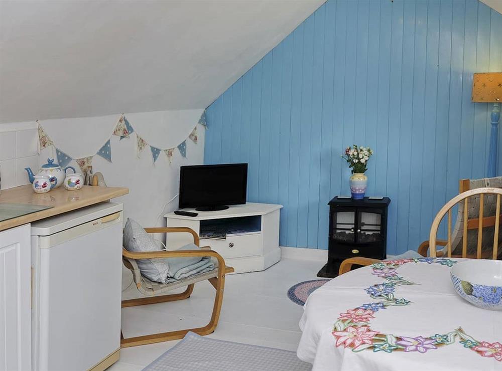 Living area at Cosy Cottage in Ruan Minor, Cornwall