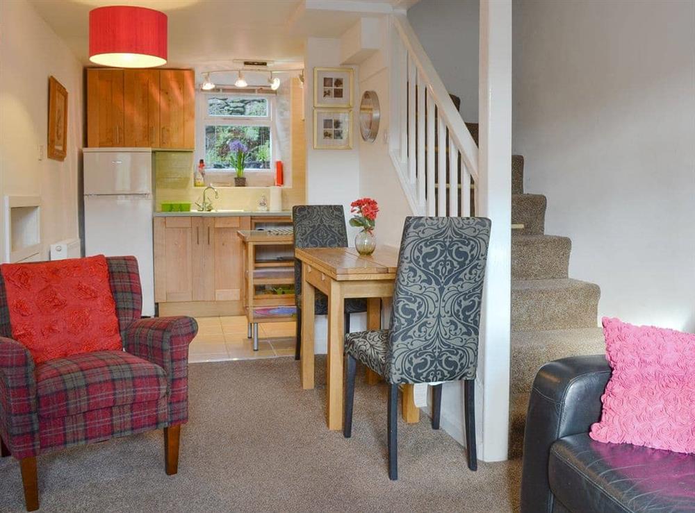 Well presented open plan living space at Cosy Nook in Ambleside, Cumbria