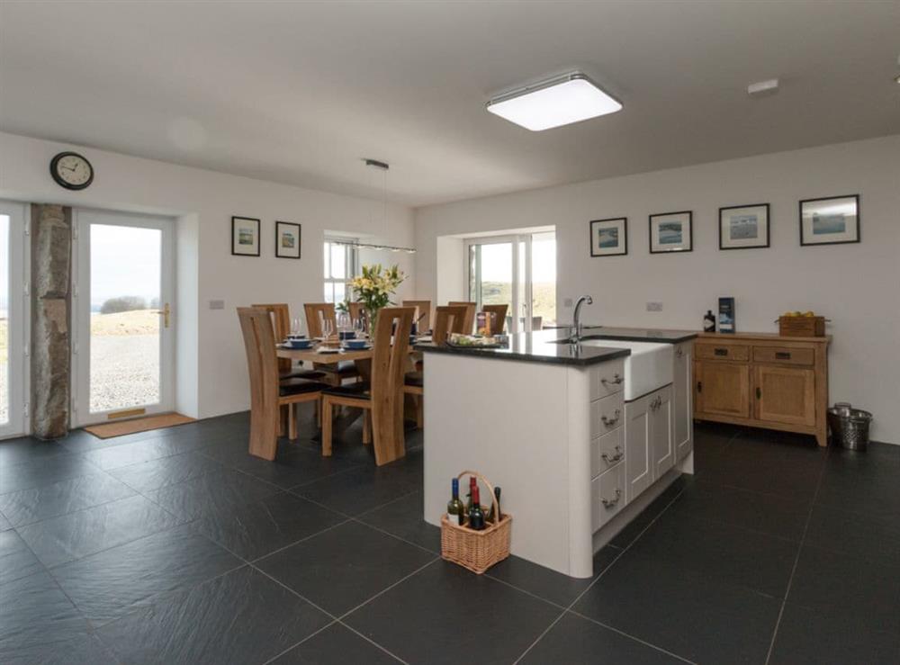 Kitchen & dining area at Cot Cottage in Ringford, near Castle Douglas, Dumfries and Galloway, Kirkcudbrightshire