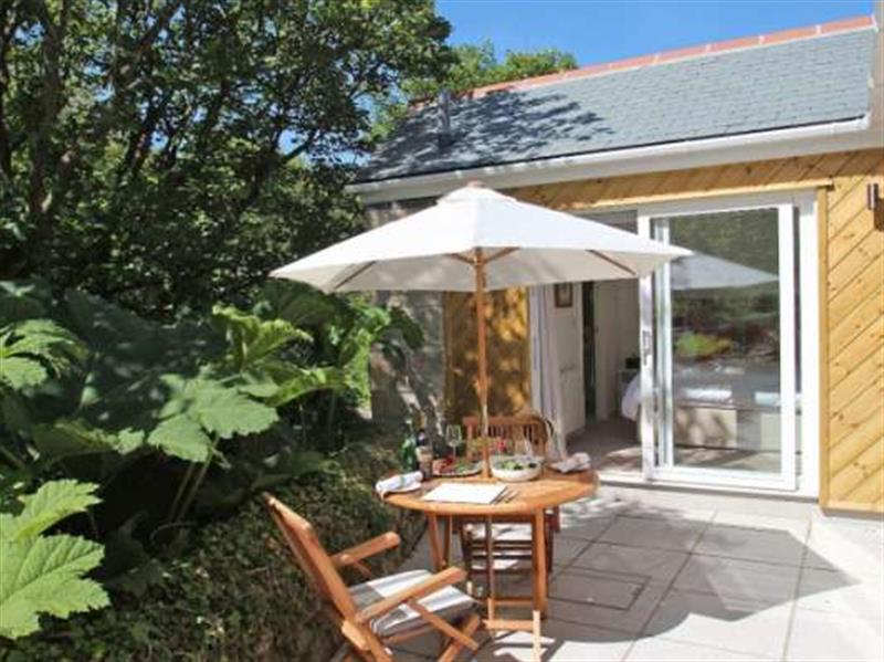 Outside seating at Cot Valley Cottage, St Just, Cornwall