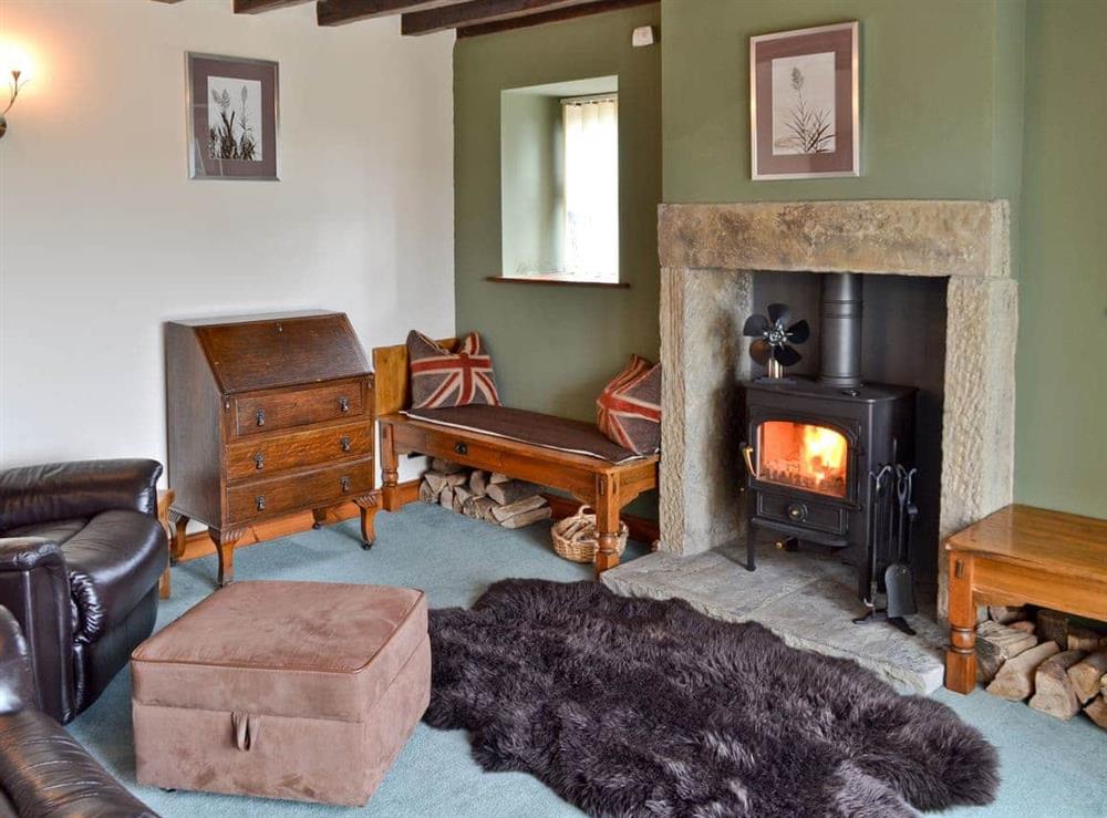 Living room at Cote Farm in Langsett, near Penistone, South Yorkshire