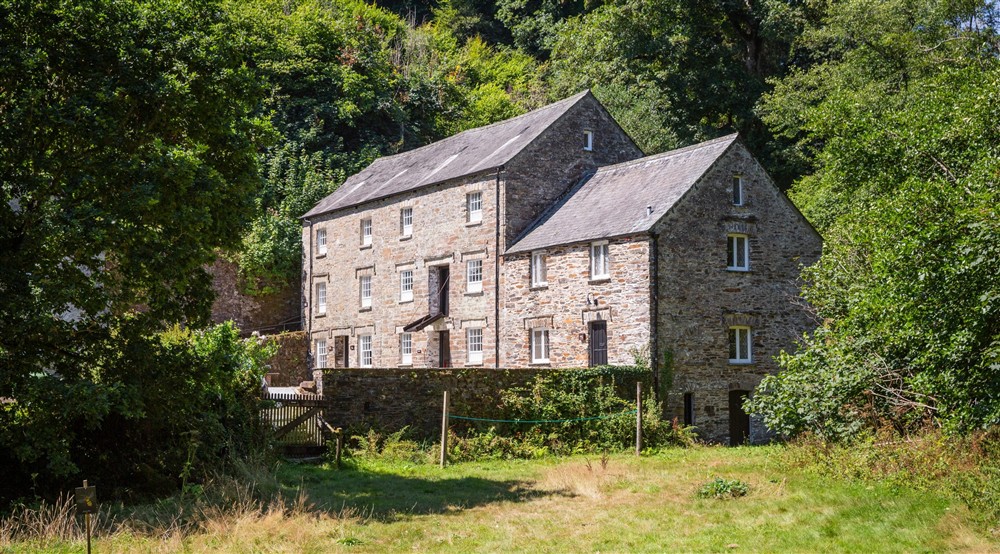 View of Cotehele Mill, Cornwall at Cotehele Engine Cottage in Calstock, Cornwall