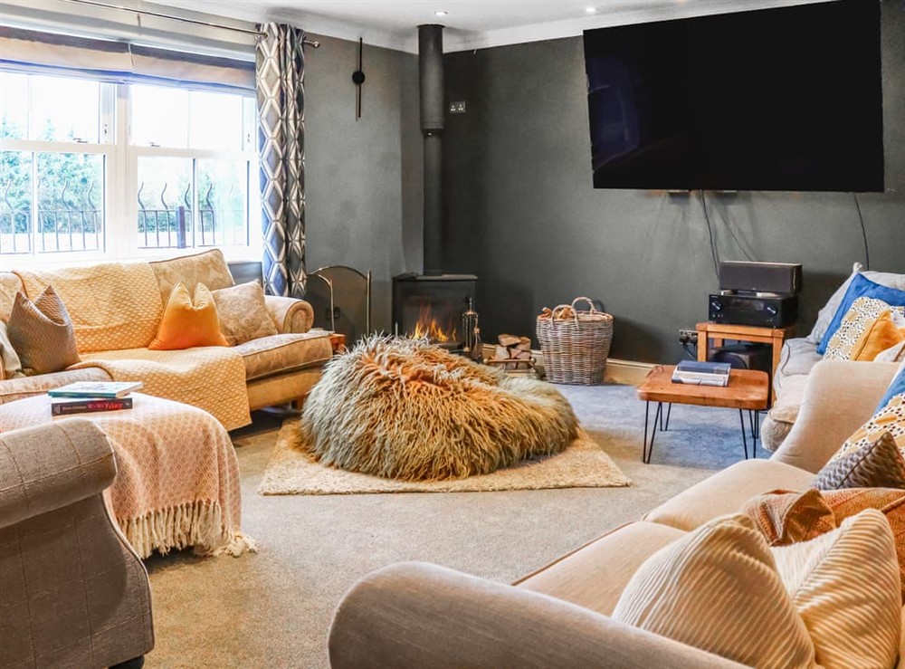 Living area at Cotswold Escarpment Manor in Stonehouse, near Stroud, Gloucestershire