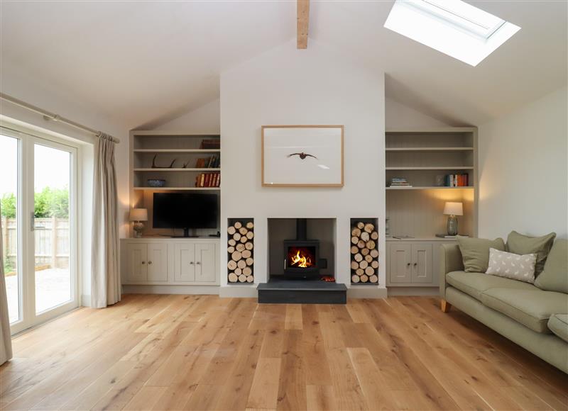 The living area at Cotswold View, Langley Ridge Farm near Shipton under Wychwood