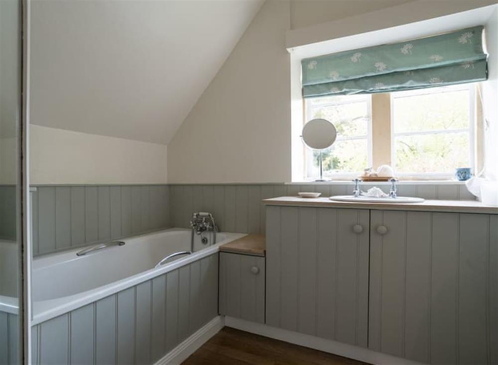Bathroom at Cotswold Way Cottage in Wood Stanway, near Winchcombe, Gloucestershire