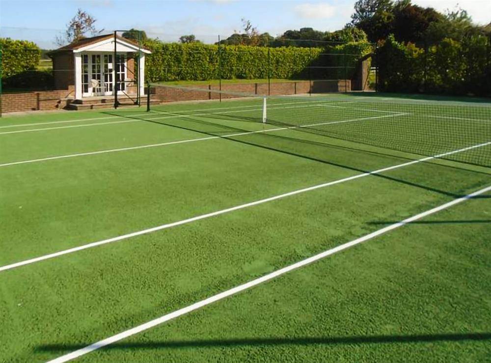 Tennis court at Cottage 3 in East Tytherley, Hampshire