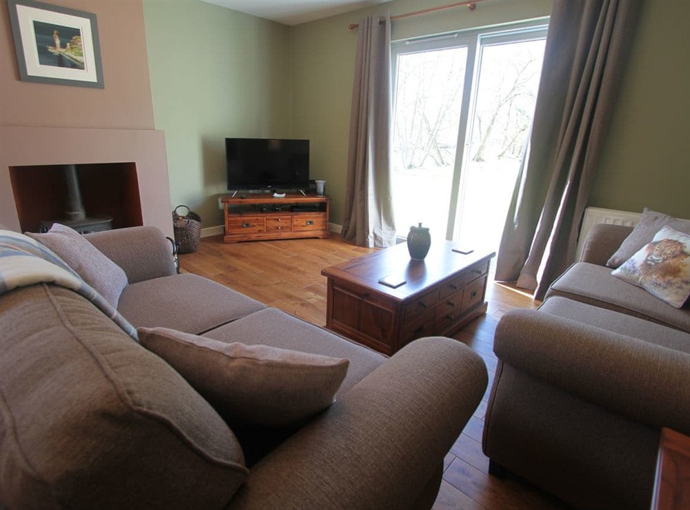 Living area at Skye Cottage, 