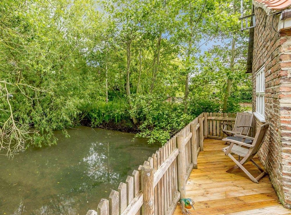 In a tranquil setting at Cottage in the Pond in Garton, near Hornsea, North Humberside