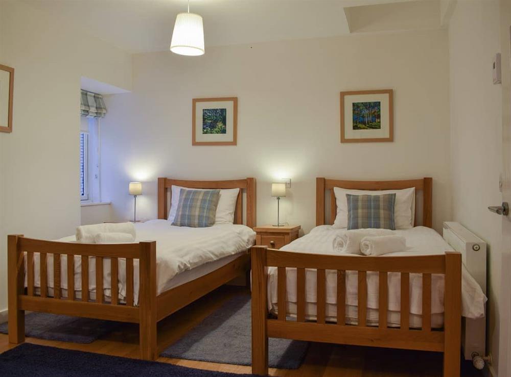 Twin bedroom at Cottage No.2 in Aberfeldy, Perthshire