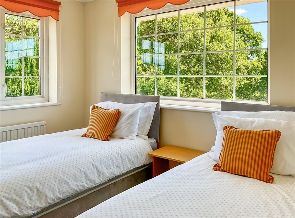 Twin bedroom at Cottage in Poole, Dorset
