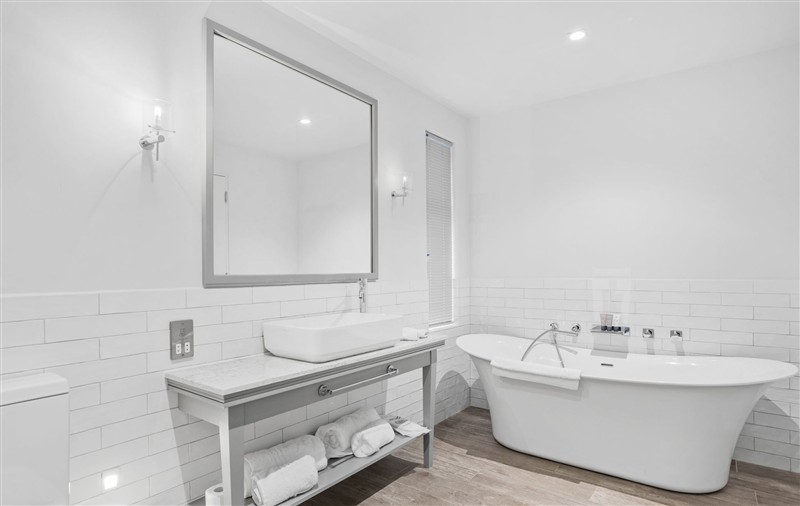 The bathroom at