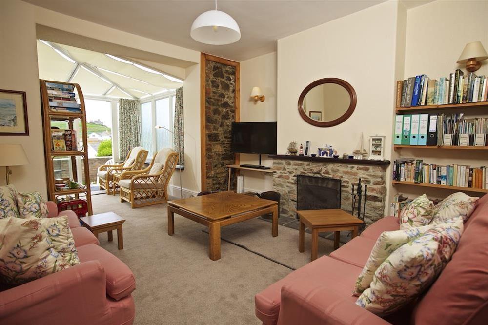 Cosy lounge with flat screen tv (photo 2) at Cottage View in Hope Cove, Nr Kingsbridge