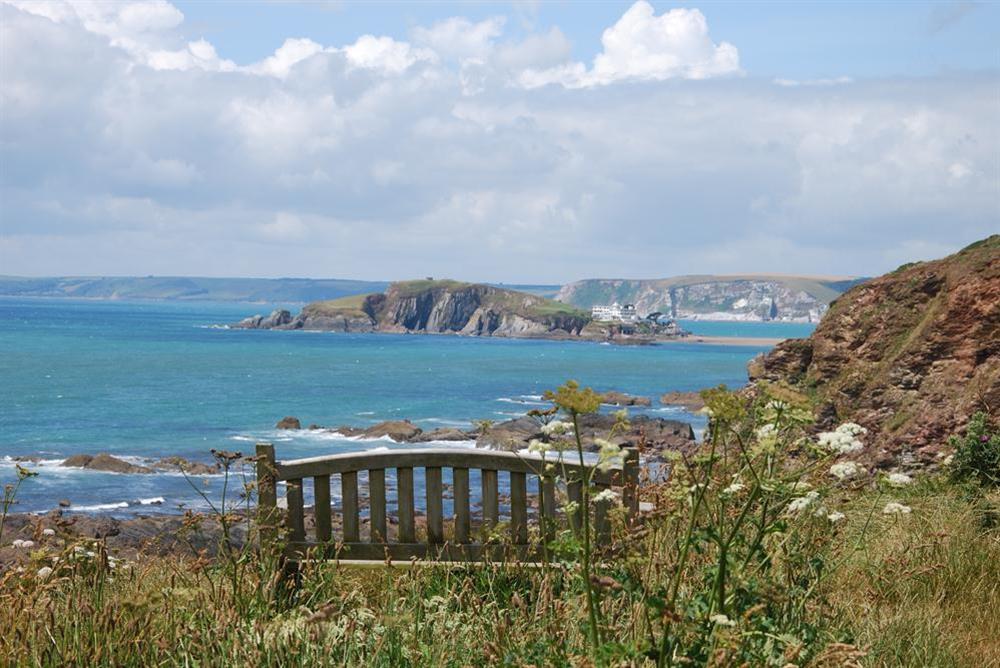 Great views from the National Trust coast path at Cottage View in Hope Cove, Nr Kingsbridge