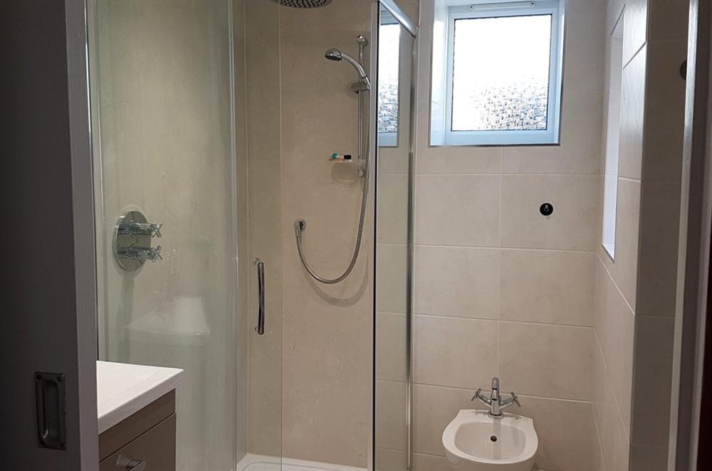 Newly refurbished (2017) shower room at Cottage View in Hope Cove, Nr Kingsbridge