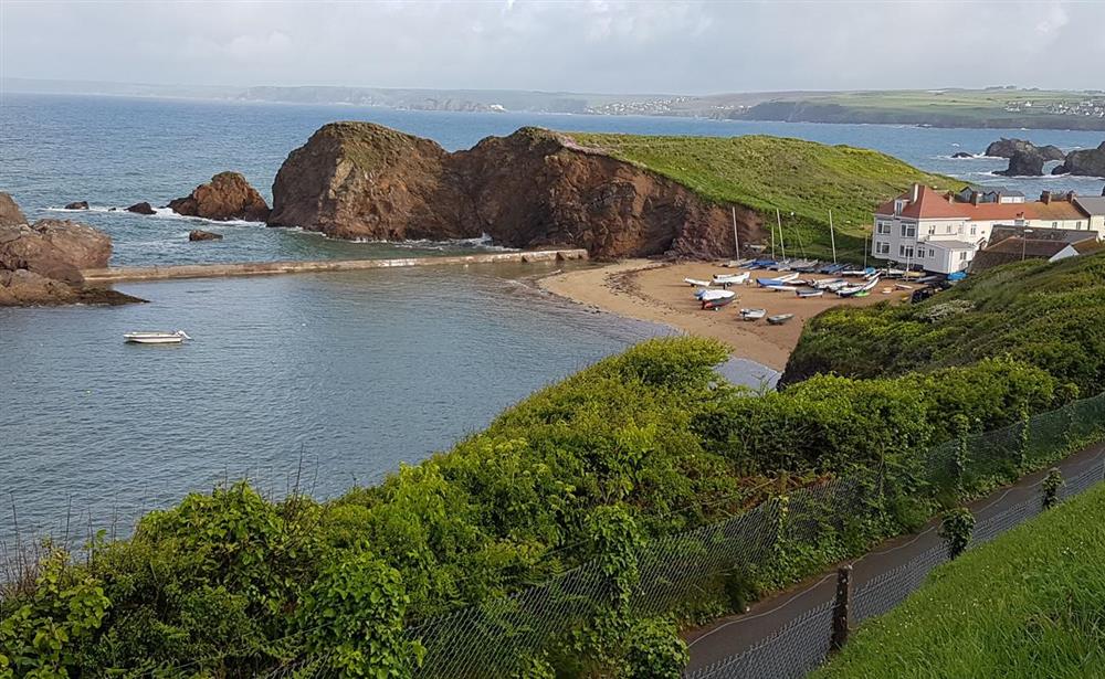 Overlooking Harbour Beach, Shippen Rock and Bigbury Bay at Cottage View in Hope Cove, Nr Kingsbridge
