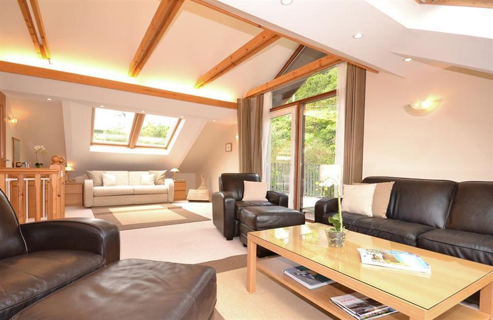 Another angle of the sitting room with patio doors to terrace at Cotterbury, Dartmouth