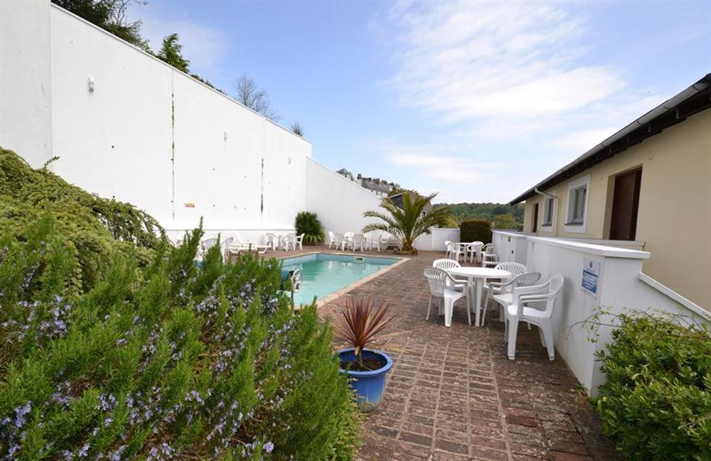 The pool area at Cotterbury, Dartmouth