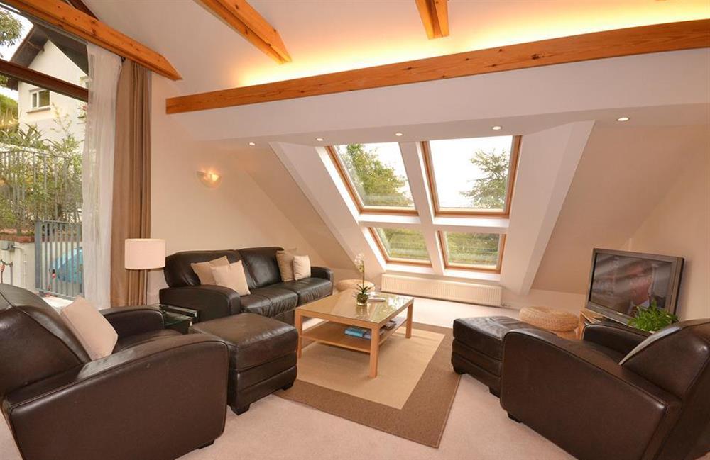 The spacious second floor sitting room at Cotterbury, Dartmouth