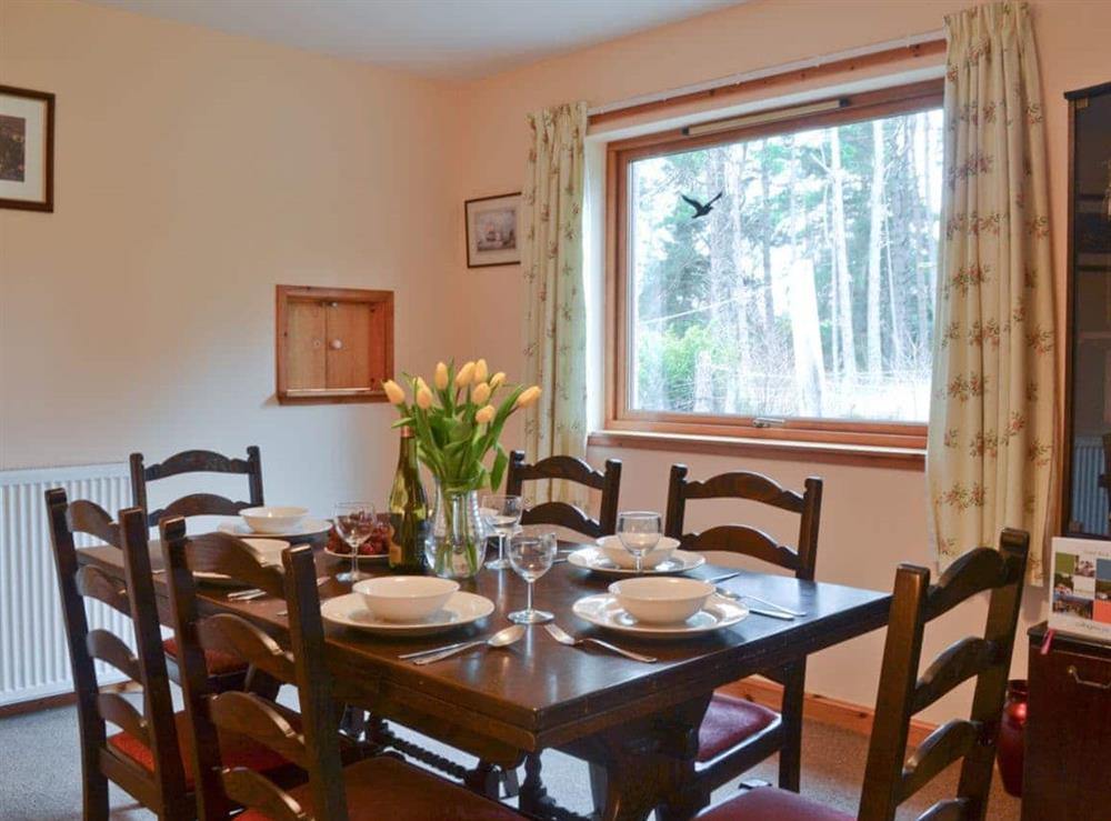Dining area at Cottertonbeag in Nethybridge, near Aviemore, Inverness-Shire