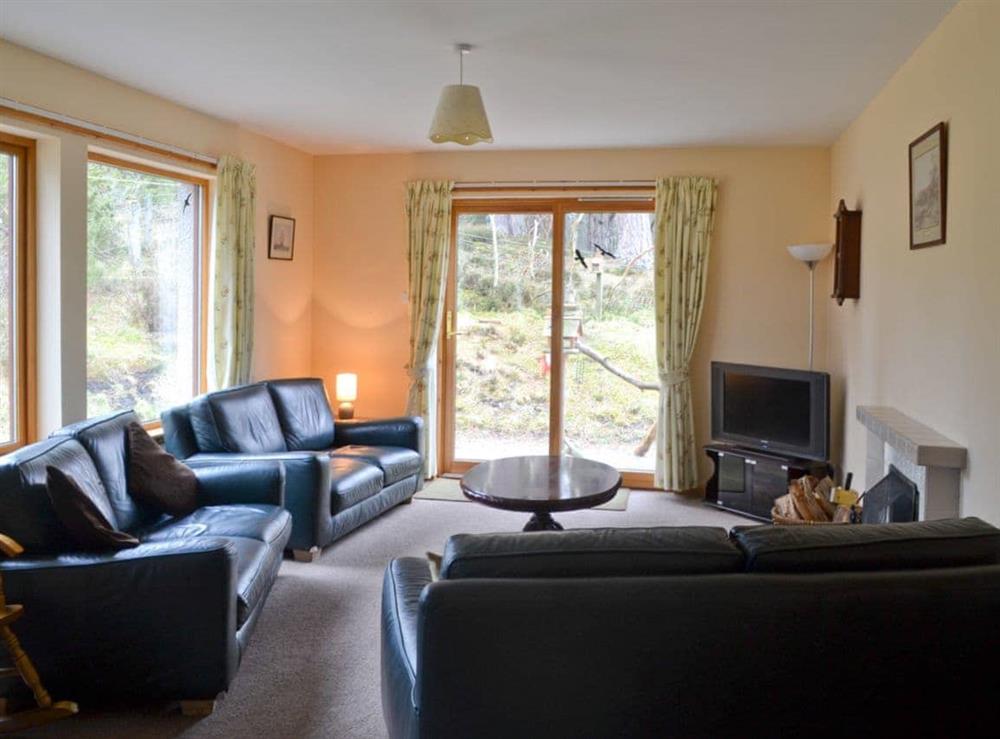 Light & airy living room at Cottertonbeag in Nethybridge, near Aviemore, Inverness-Shire
