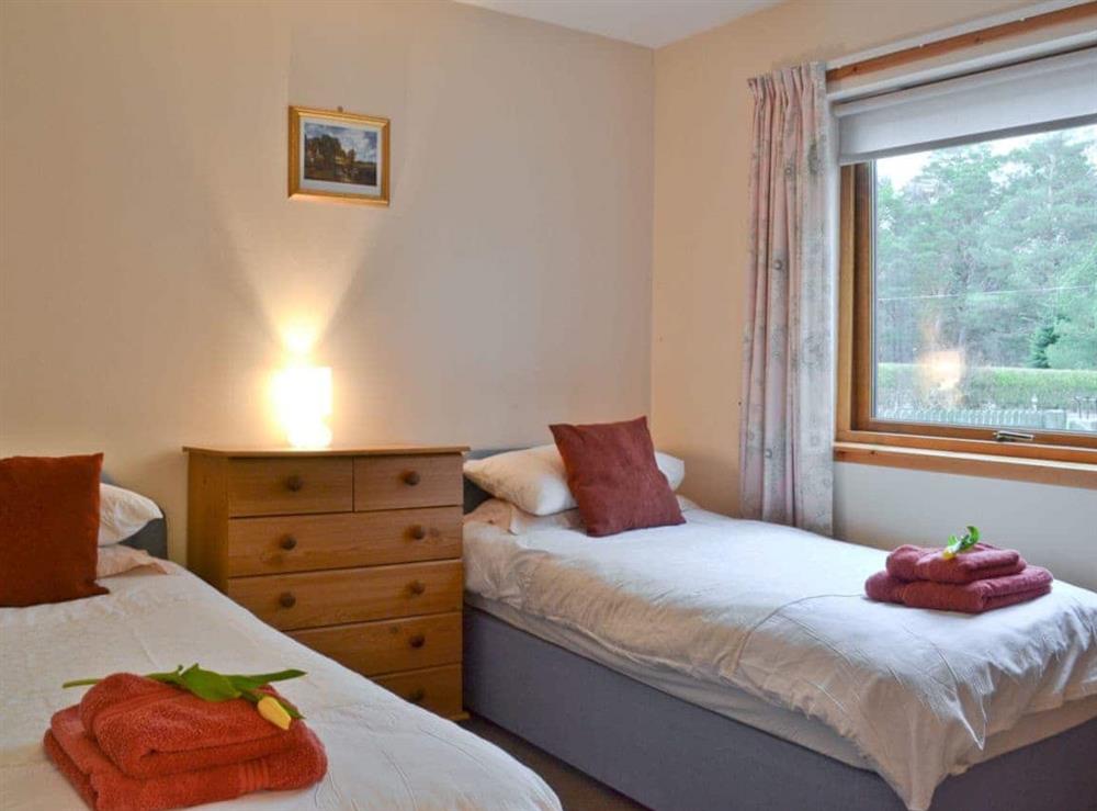 Twin bedroom at Cottertonbeag in Nethybridge, near Aviemore, Inverness-Shire