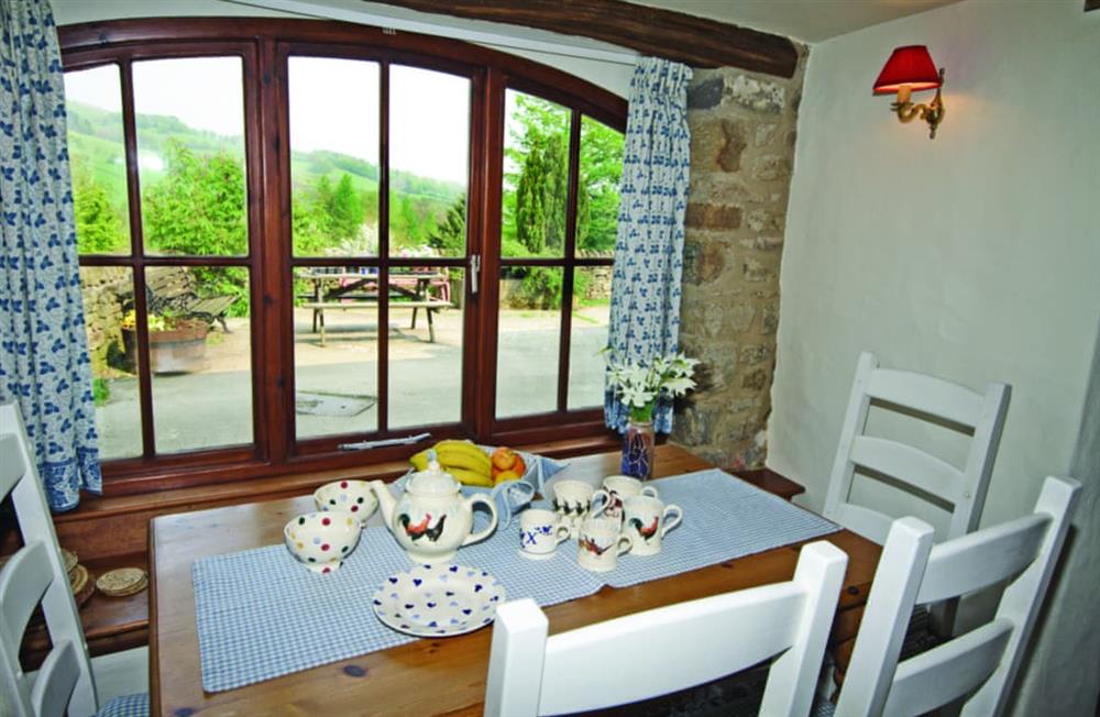 Cotton Cottage dining room at Cotton Cottage in Hope Valley, South Yorkshire