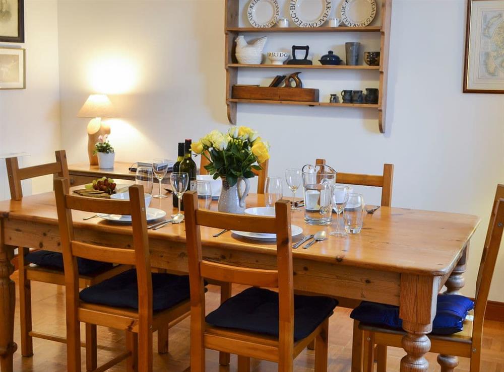 Dining area at Coulags Croft in Coulags, Strathcarron, Ross-shire., Ross-Shire