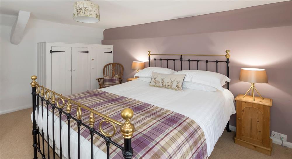 The double bedroom at Countisbury Hill Cottage in Lynton, Devon