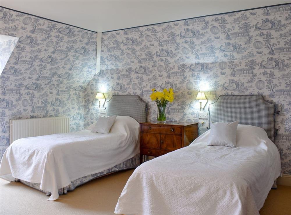 Twin bedroom at Country House in Balcombe, West Sussex