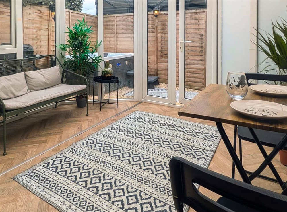 Sun room at Couples Hot Tub Retreat in Swindon, Wiltshire, Chippenham, Cirencester, Royal Wootton Bassett, Marlborough, England