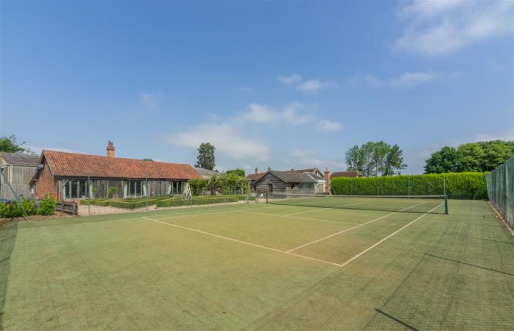 An astro-turf tennis court is also available all year round at Court Barn, Stoke By Nayland