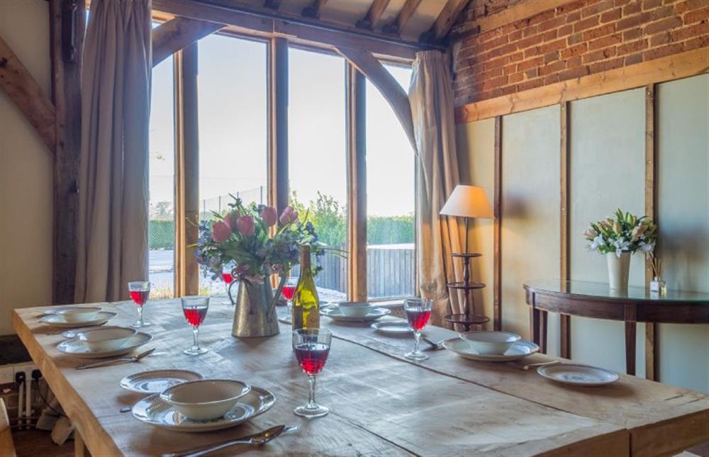Dining table with seating for six at Court Barn, Stoke By Nayland