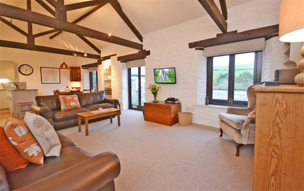 Another view of the living area at Court Barton Cottage No. 10 in South Huish