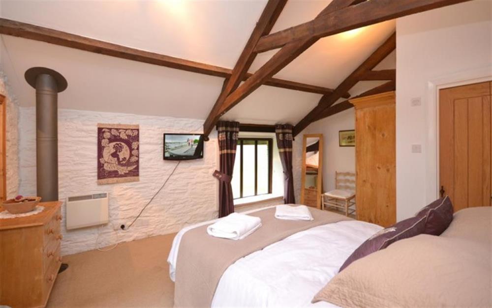 Another view of the double bedroom at Court Barton Cottage No. 2 in South Huish