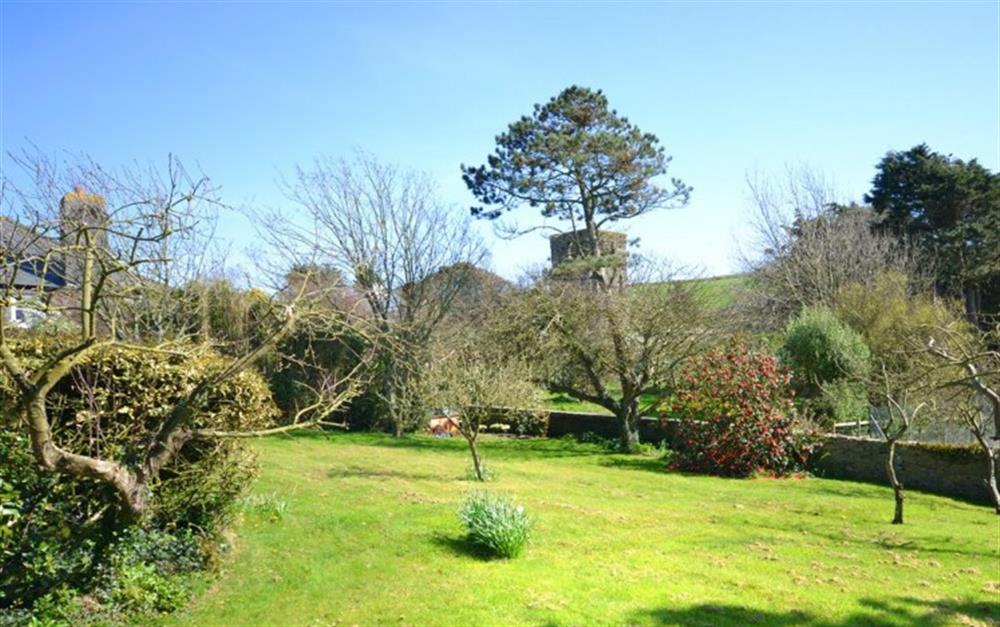 The view from the peaceful side garden outside No.2 at Court Barton Cottage No. 2 in South Huish