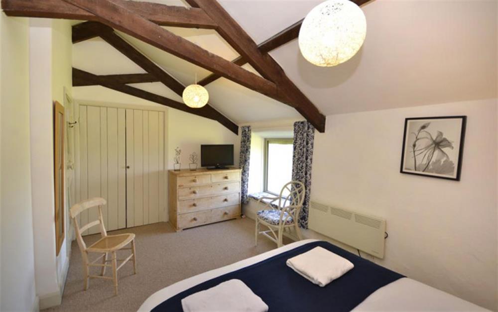 Another view of the double bedroom at Court Barton Cottage No. 3 in South Huish