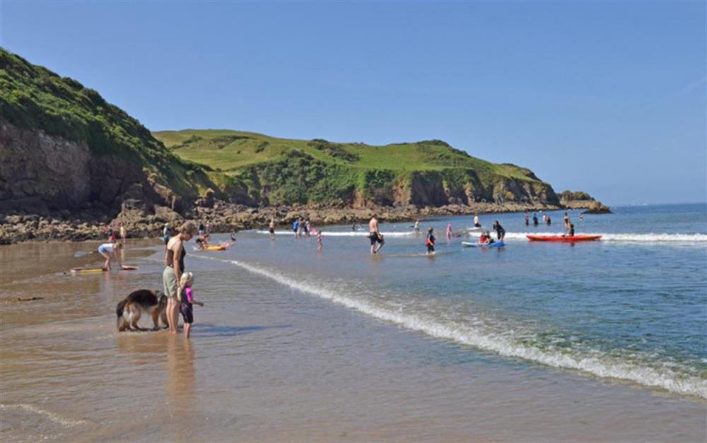 Hope Cove beach allows dogs on leads at Court Barton Cottage No. 3 in South Huish