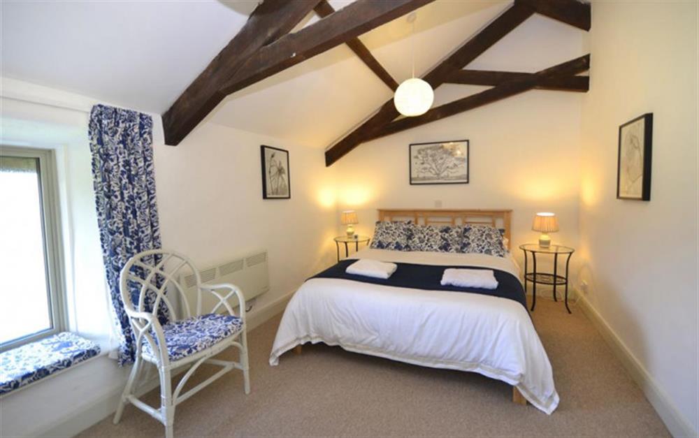 The double bedroom at Court Barton Cottage No. 3 in South Huish