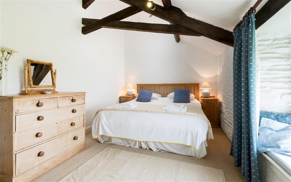 Another view of the double bedroom at Court Barton Cottage No. 4 in South Huish