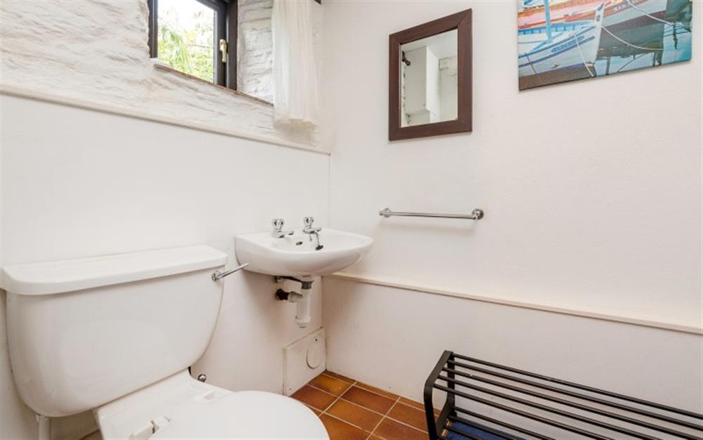The ground floor WC at Court Barton Cottage No. 4 in South Huish