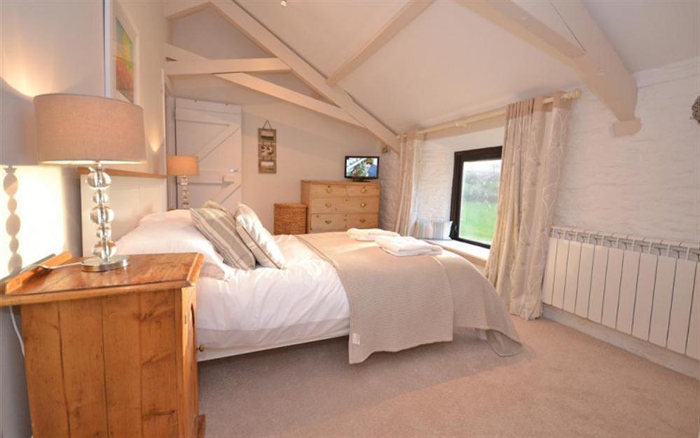 Another view of the master bedroom. at Court Barton Cottage No. 7 in South Huish