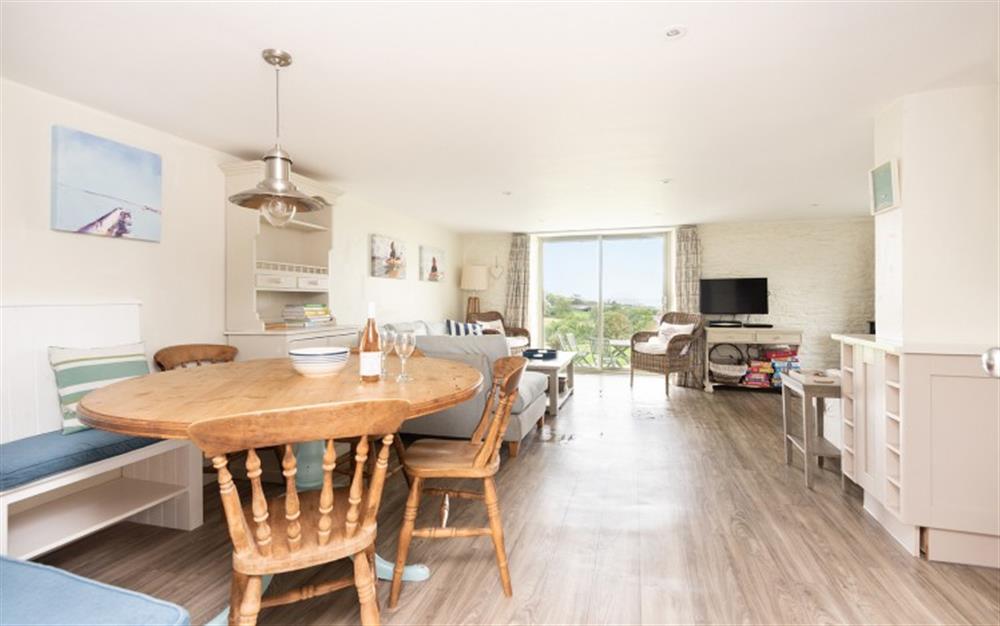 Another look at the open plan living and dining at Court Barton Cottage No. 8 in South Huish