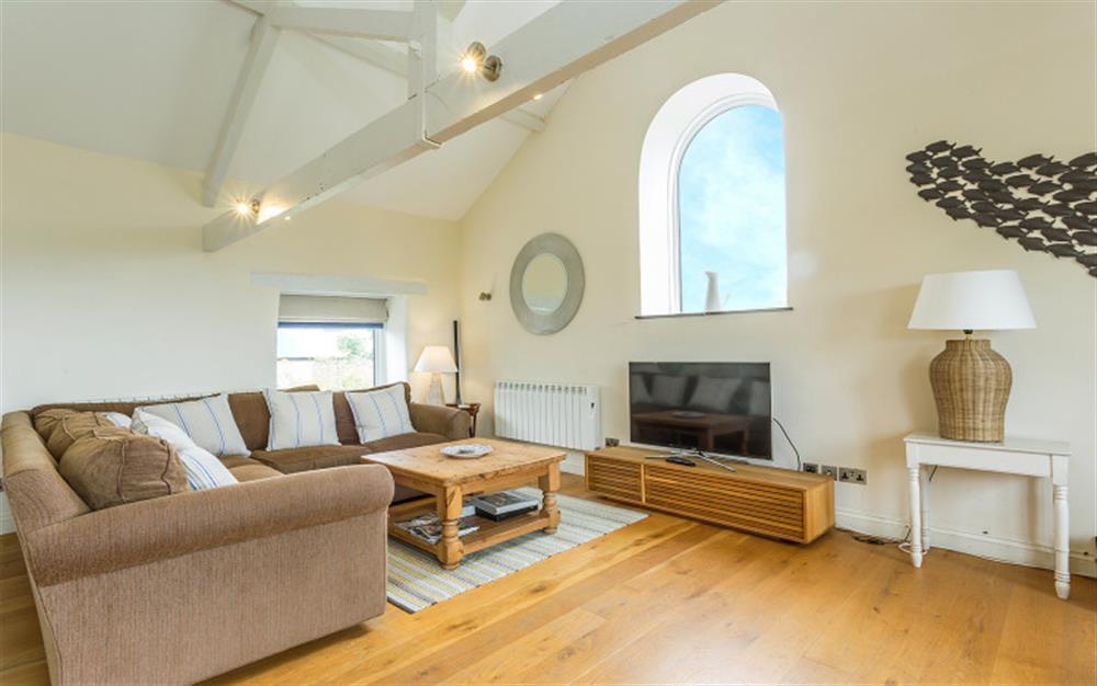 The sitting area with Smart TV and SKY at Court Barton in South Huish