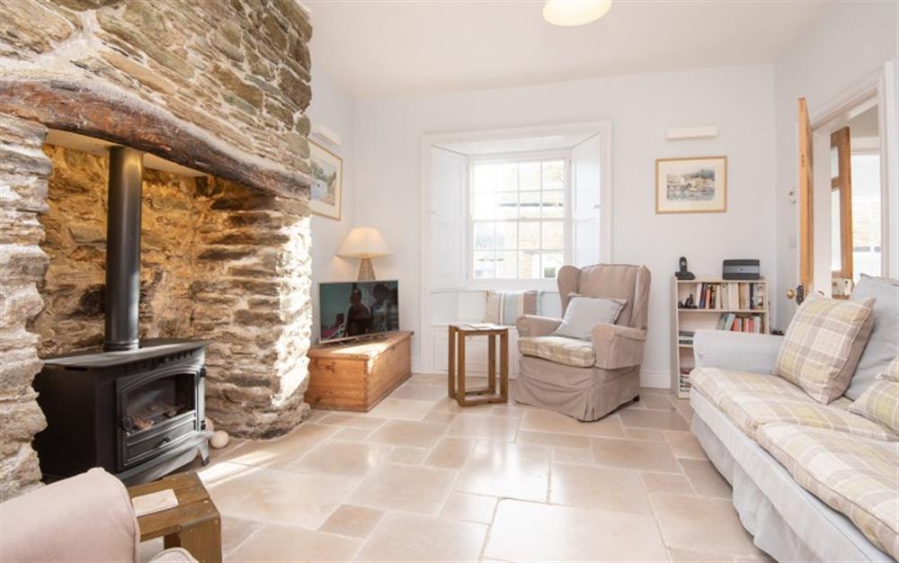 Another view of the living room at Court Cottage in Salcombe