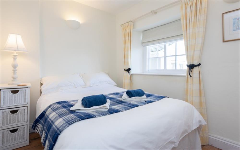 Bedroom 2 with double bed at Court Cottage in Salcombe